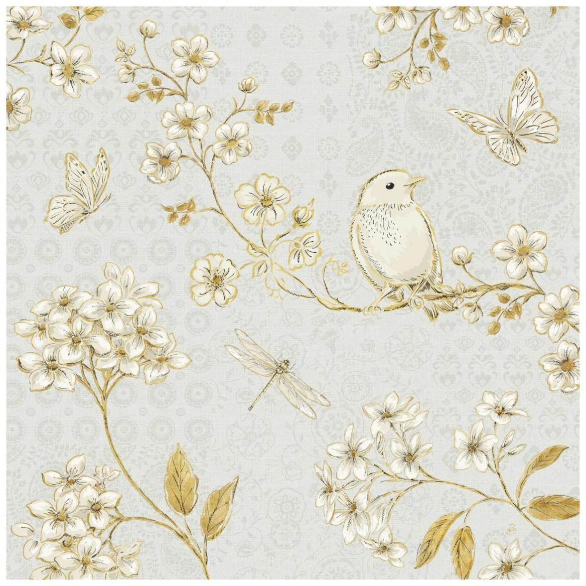 Golden Garden III -Paper Art-42&quotx42"