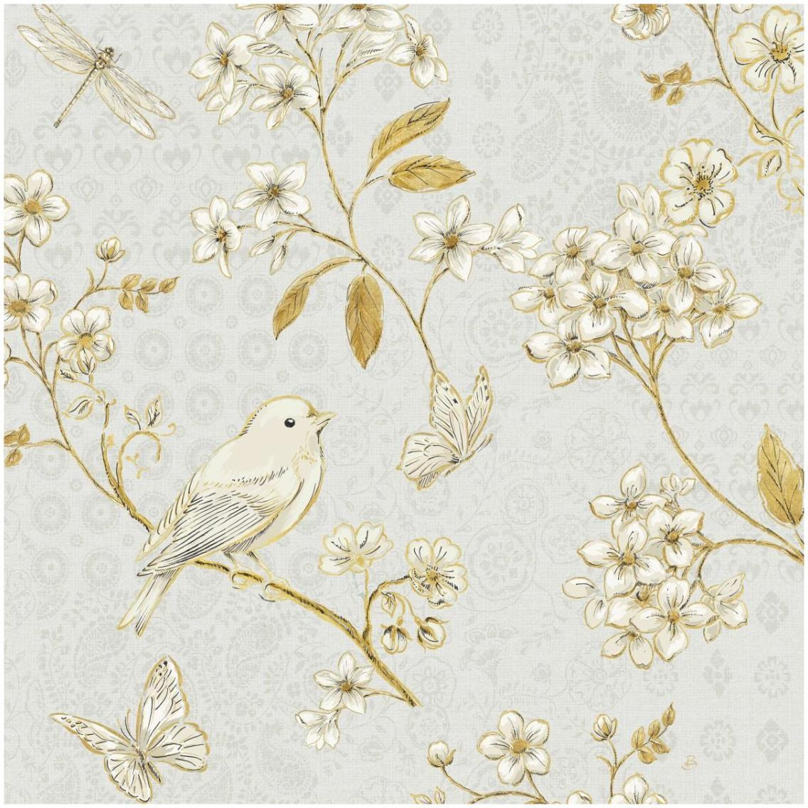 Golden Garden IV -Paper Art-32&quotx32"