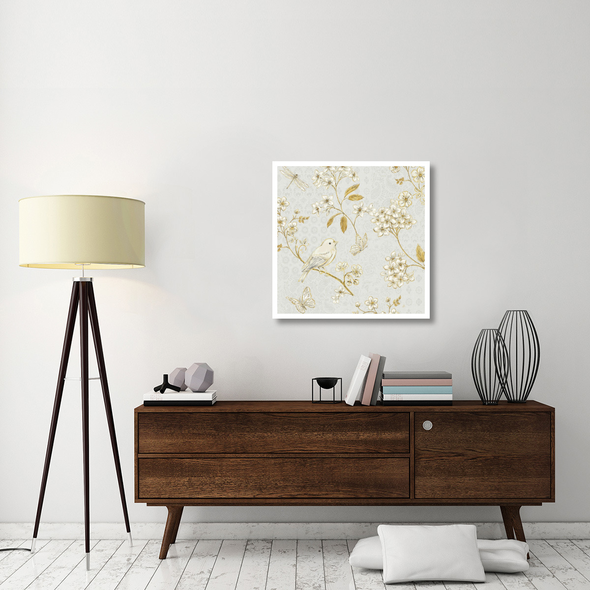 Golden Garden IV -Paper Art-32&quotx32"
