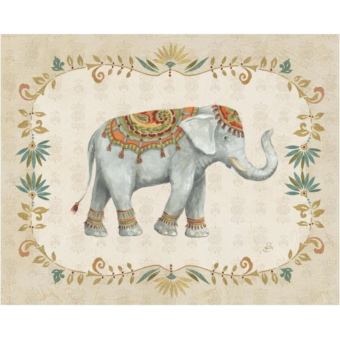 Elephant Walk II -Paper Art-37&quotx30"