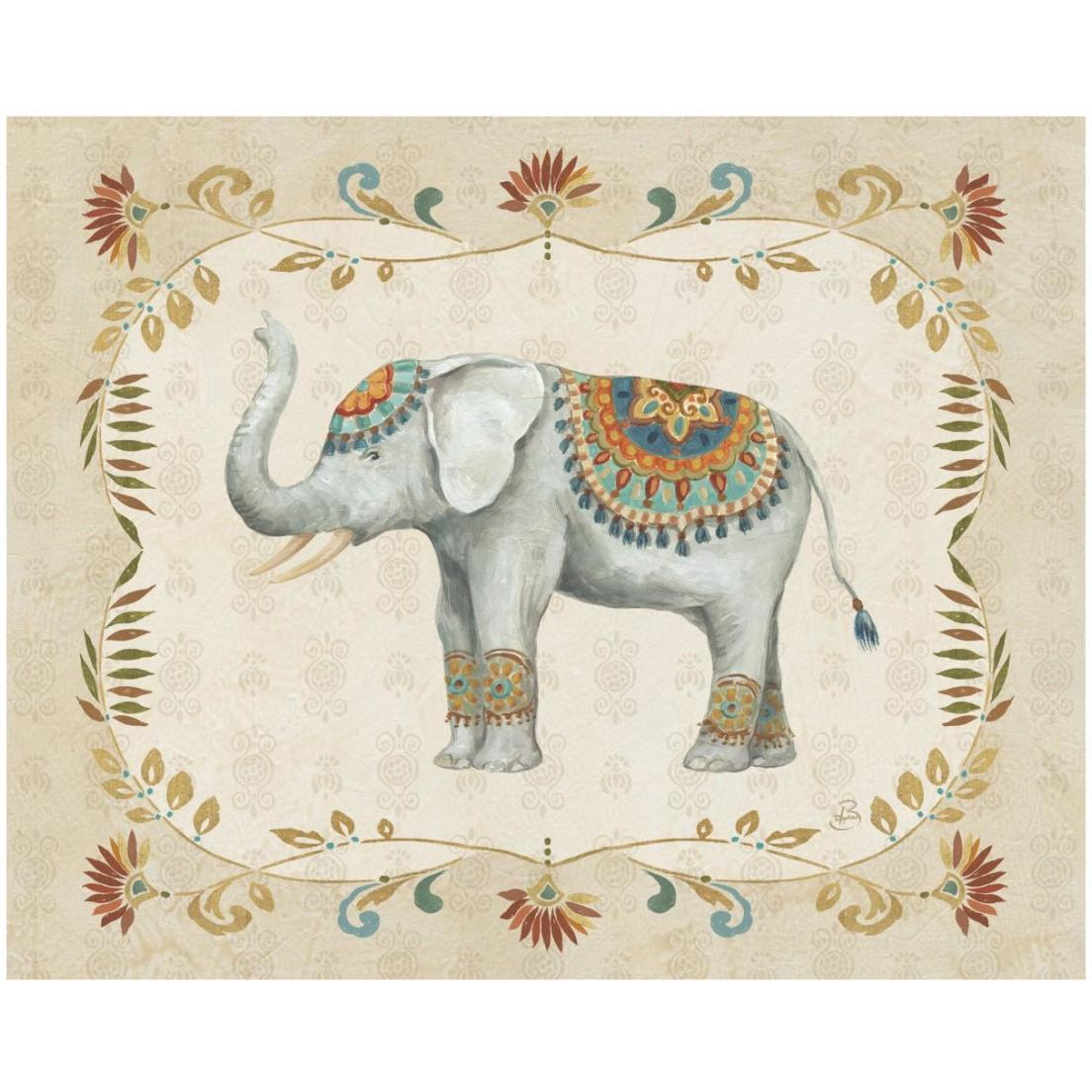 Elephant Walk III -Paper Art-22&quotx18"