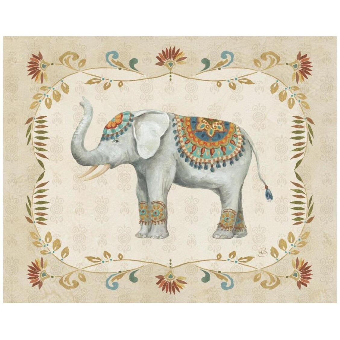 Elephant Walk III -Paper Art-26&quotx22"