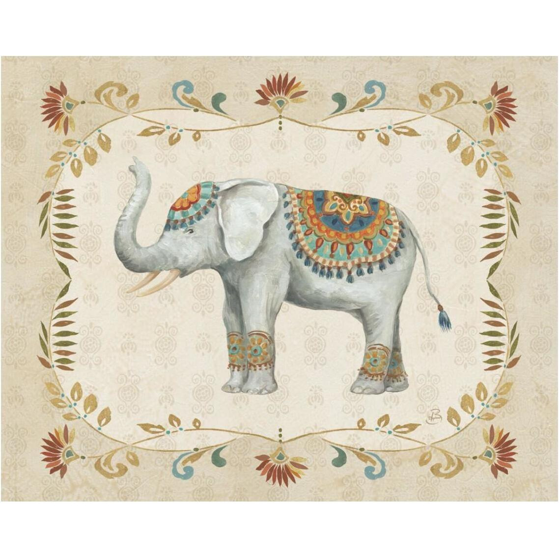 Elephant Walk III -Paper Art-37&quotx30"