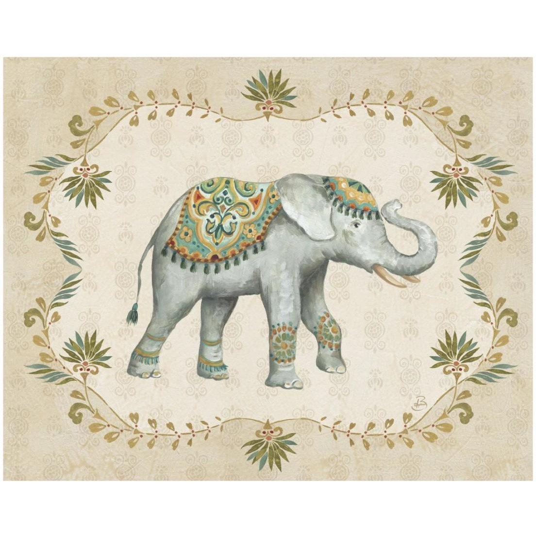 Elephant Walk IV -Paper Art-22&quotx18"