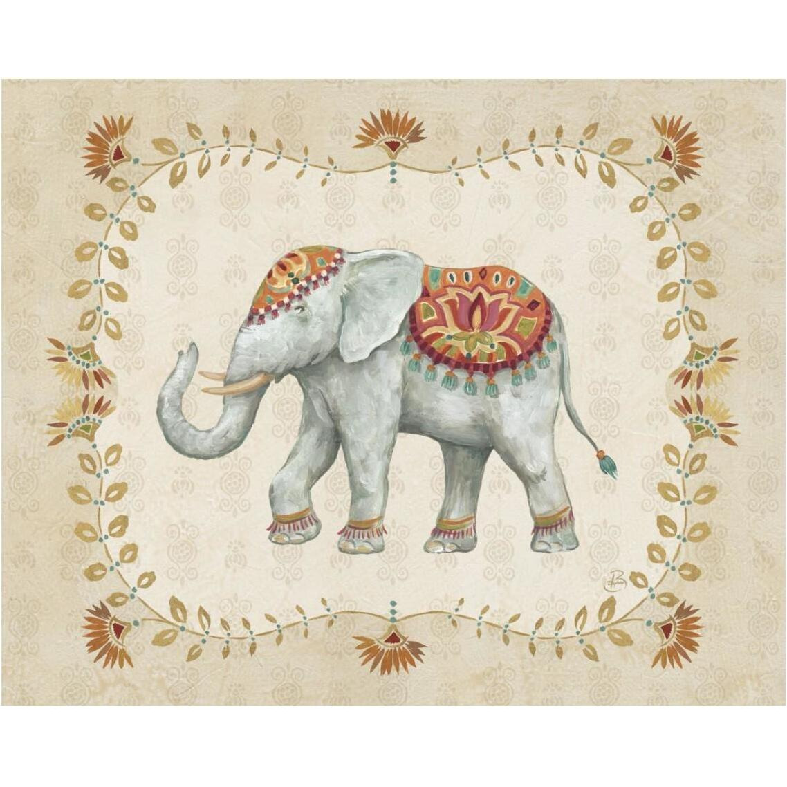Elephant Walk V -Paper Art-37&quotx30"