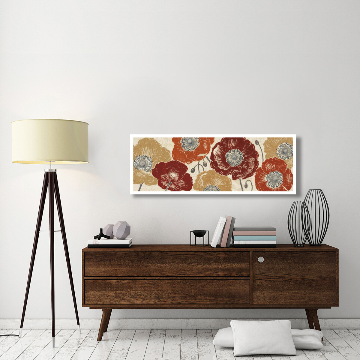 A Poppys Touch IV -Paper Art-56&quotx20"