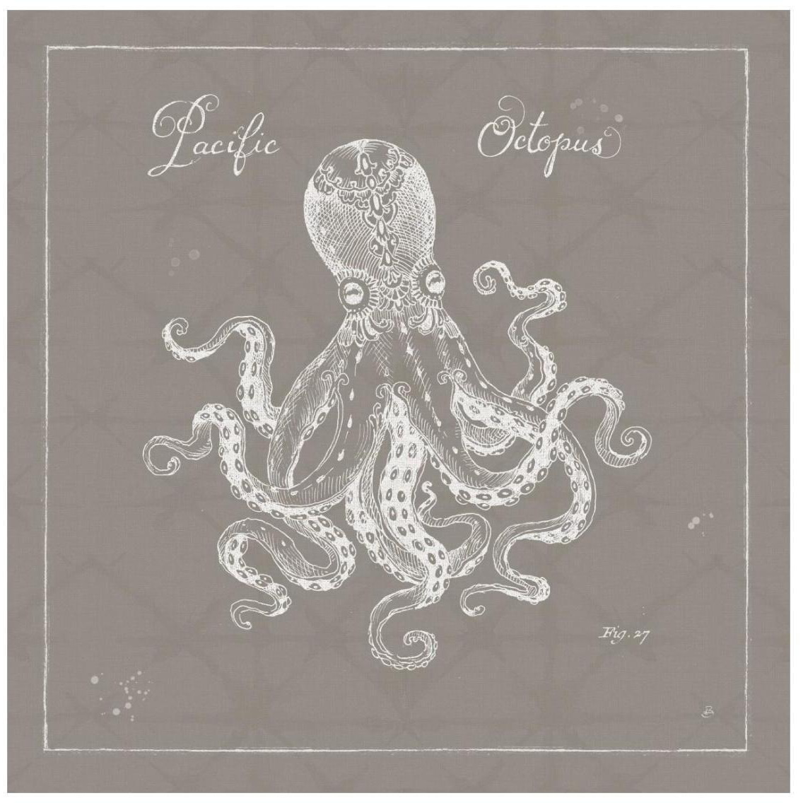 Underwater Life X Greige -Paper Art-26&quotx26"