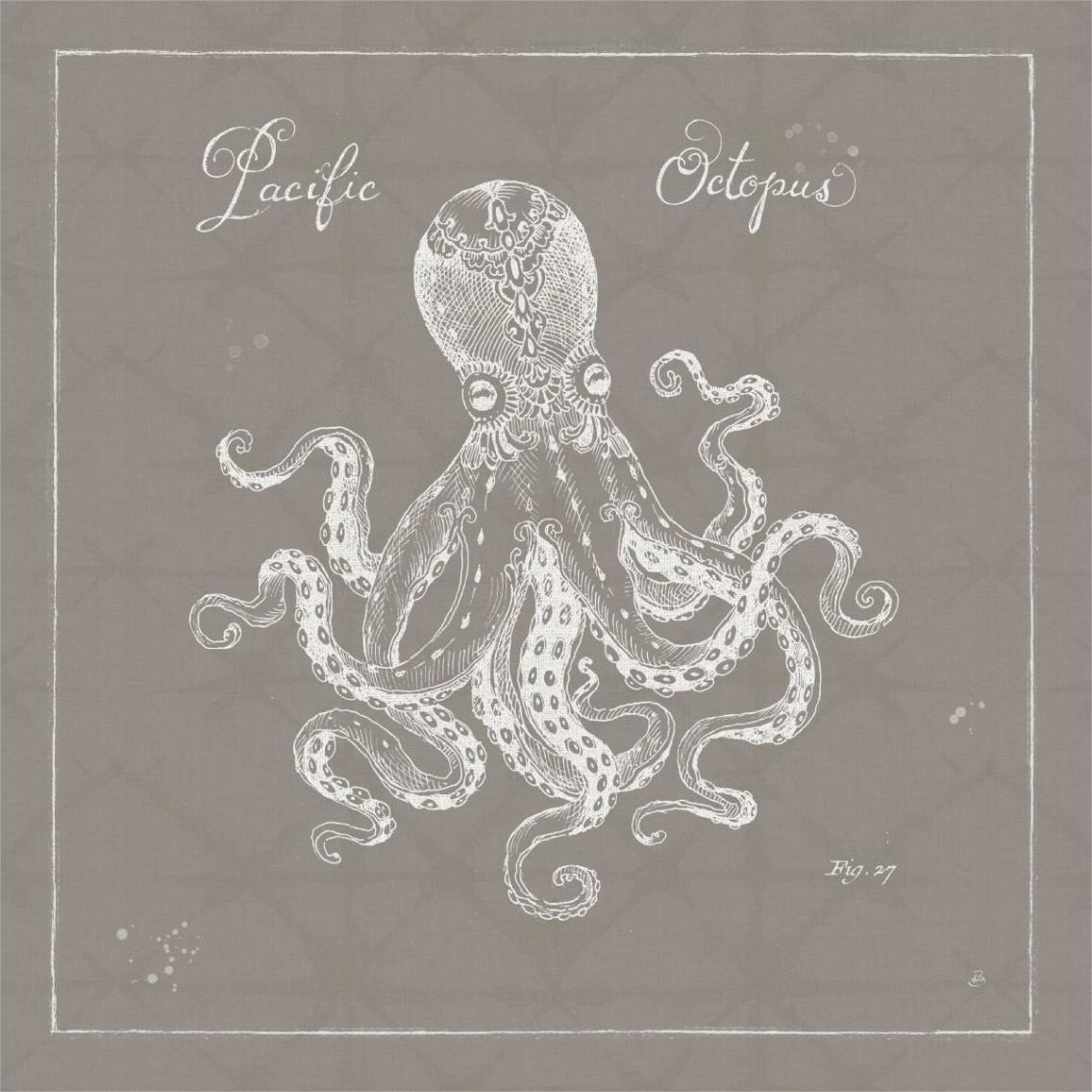 Underwater Life X Greige -Paper Art-38&quotx38"