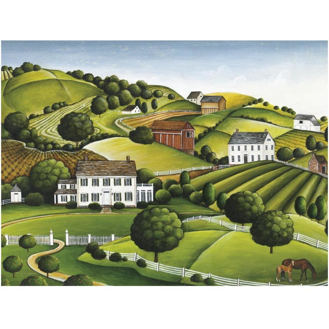 Apple Valley -Paper Art-18&quotx14"