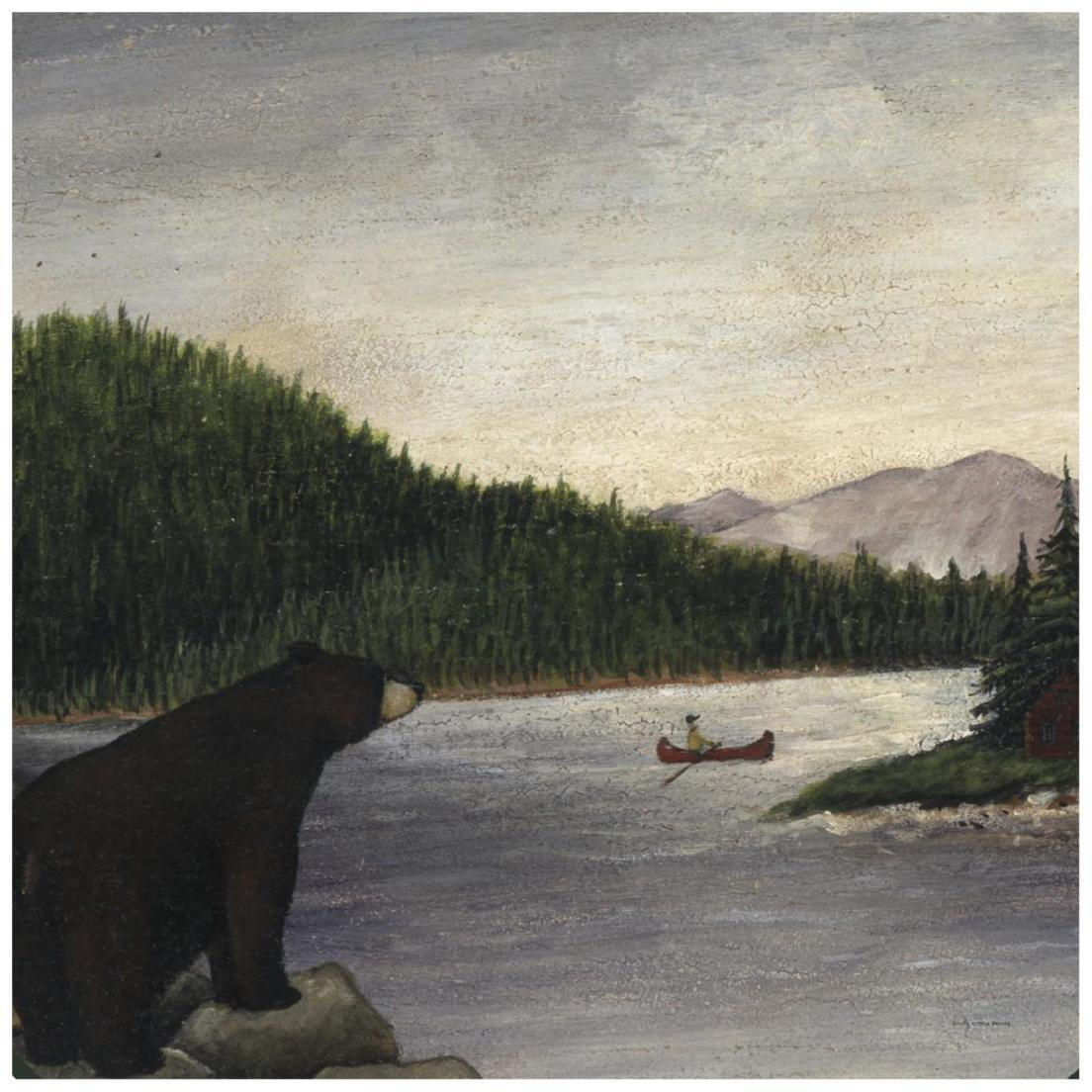 North Woods Bear II -Paper Art-20&quotx20"