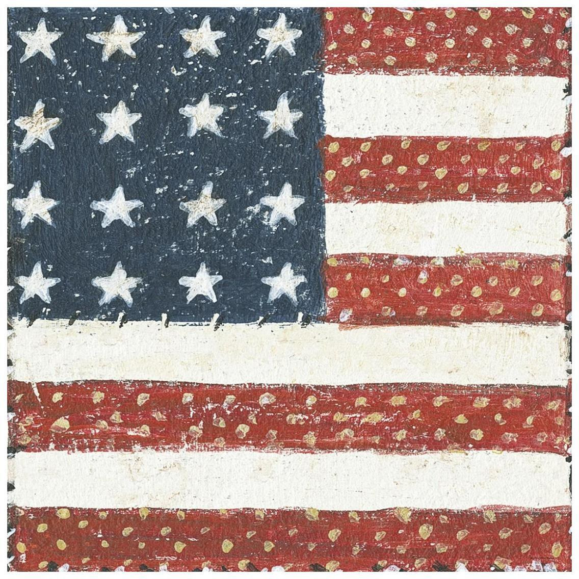 Americana Quilt IV -Paper Art-26&quotx26"