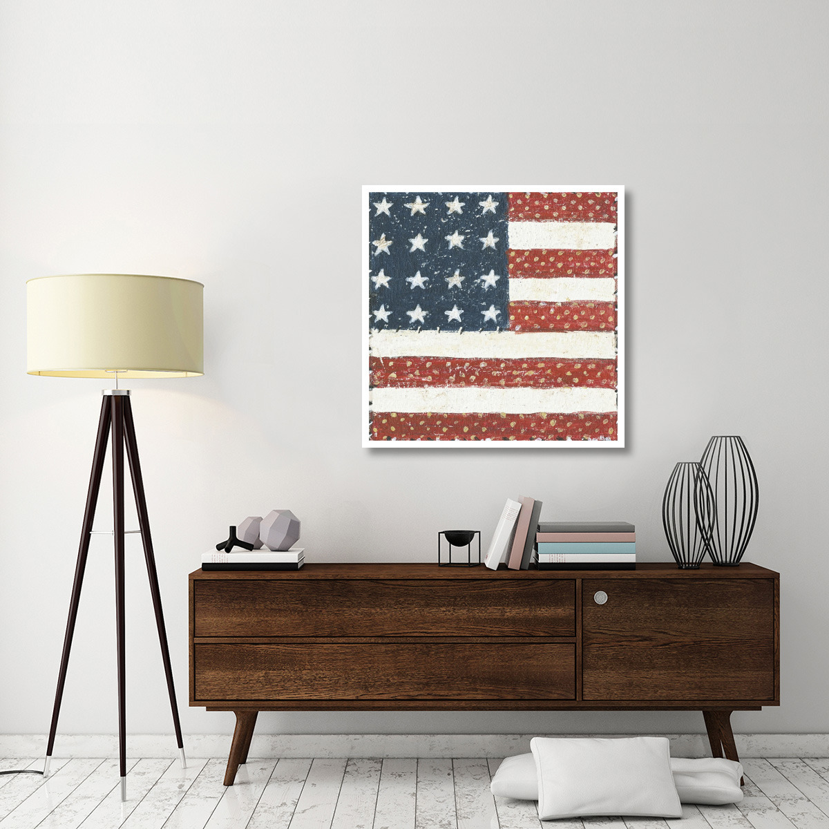 Americana Quilt IV -Paper Art-38&quotx38"