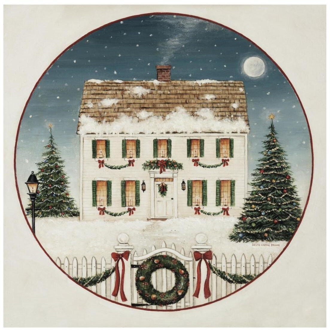 Merry Lil House -Paper Art-20&quotx20"