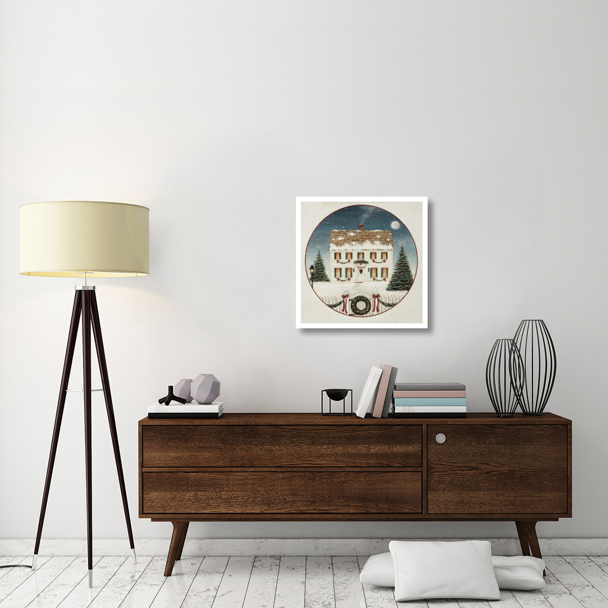 Merry Lil House -Paper Art-26&quotx26"