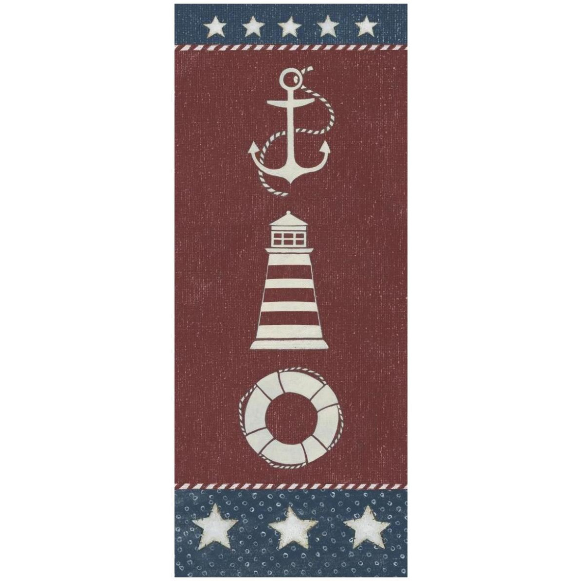 Coastal Americana Panel I -Paper Art-32&quotx77"