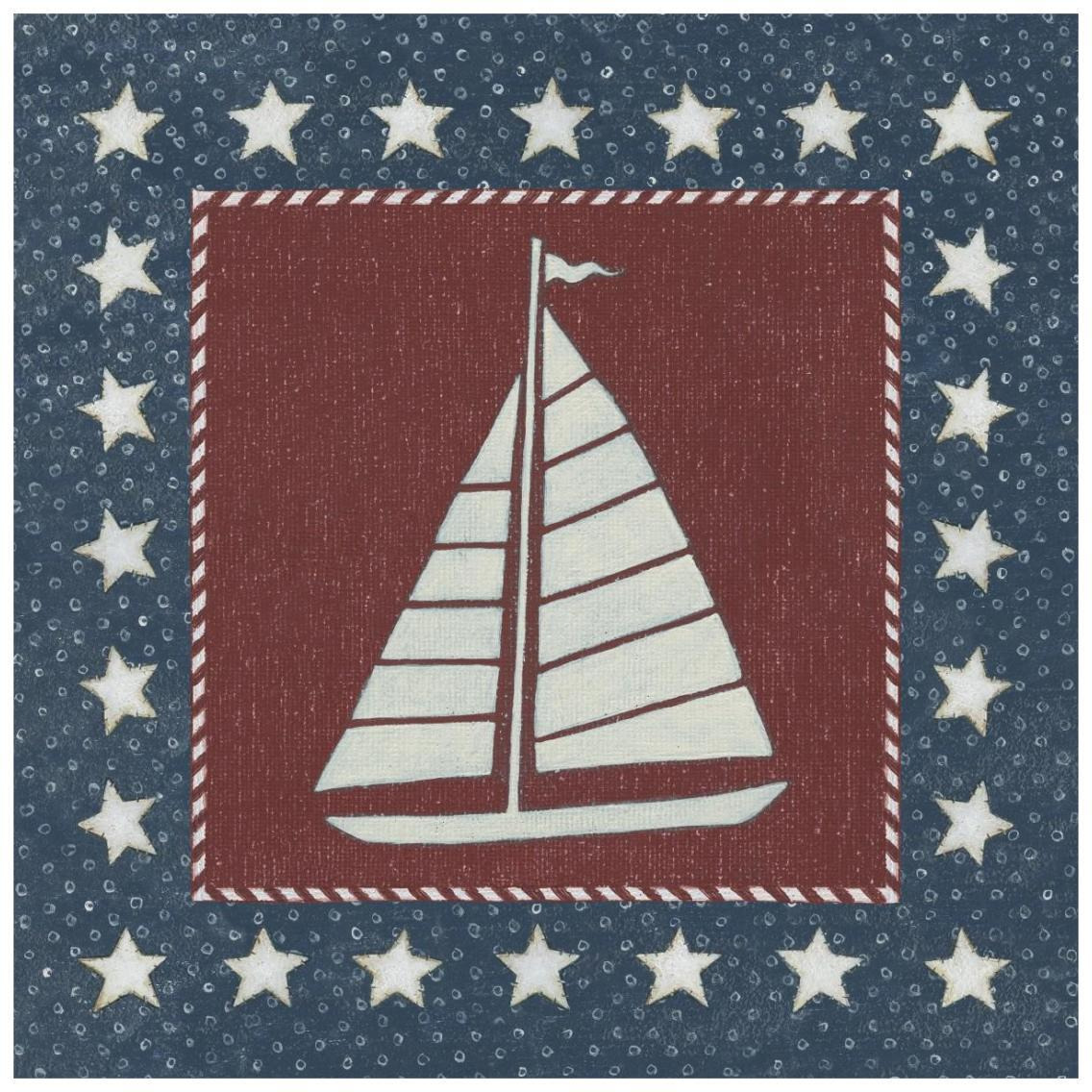 Coastal Americana I -Paper Art-26&quotx26"