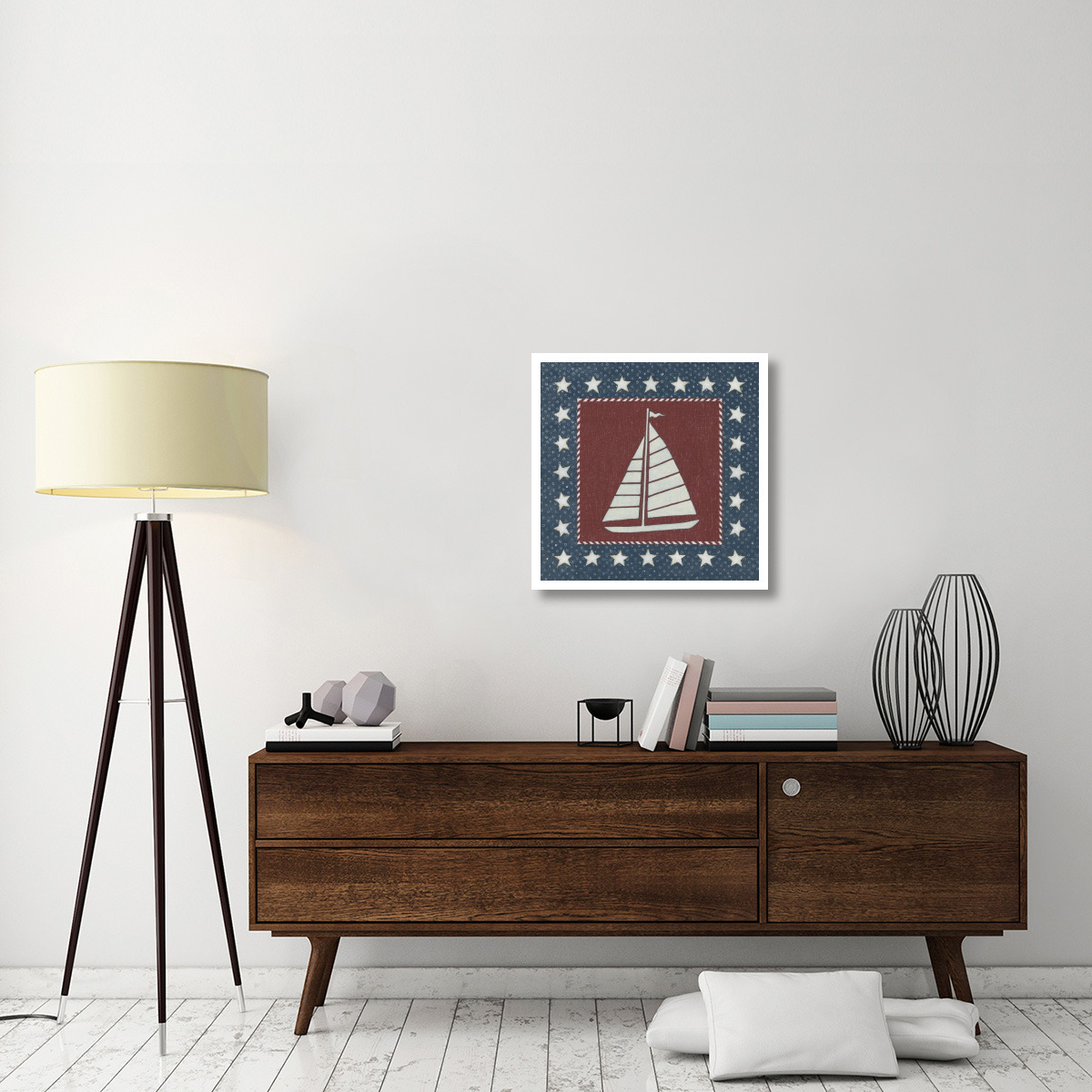 Coastal Americana I -Paper Art-26&quotx26"