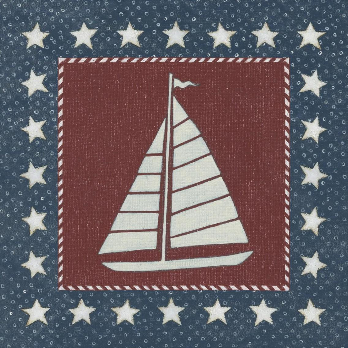 Coastal Americana I -Paper Art-38&quotx38"