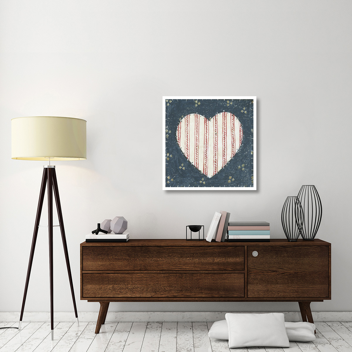 Americana Quilt I -Paper Art-32&quotx32"
