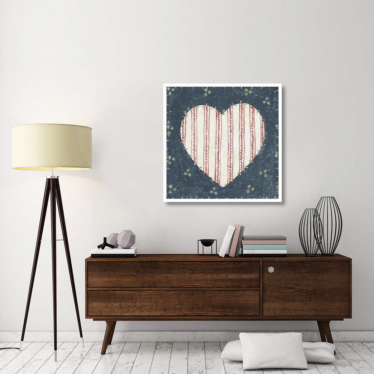 Americana Quilt I -Paper Art-38&quotx38"