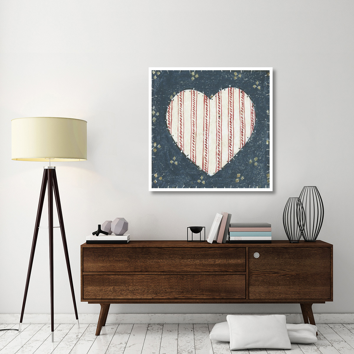Americana Quilt I -Paper Art-42&quotx42"
