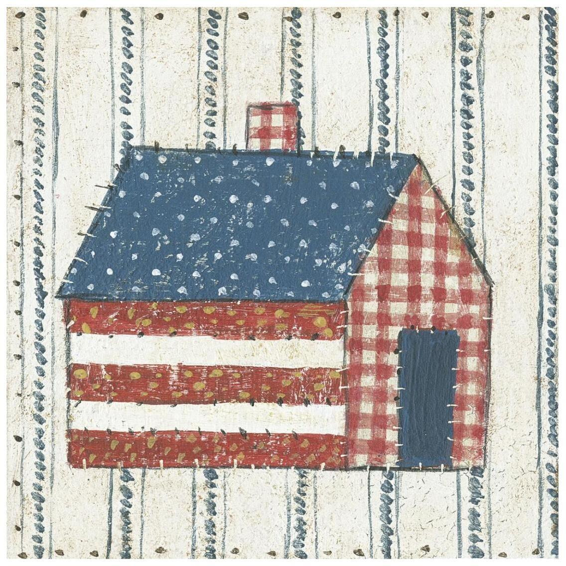 Americana Quilt III -Paper Art-26&quotx26"