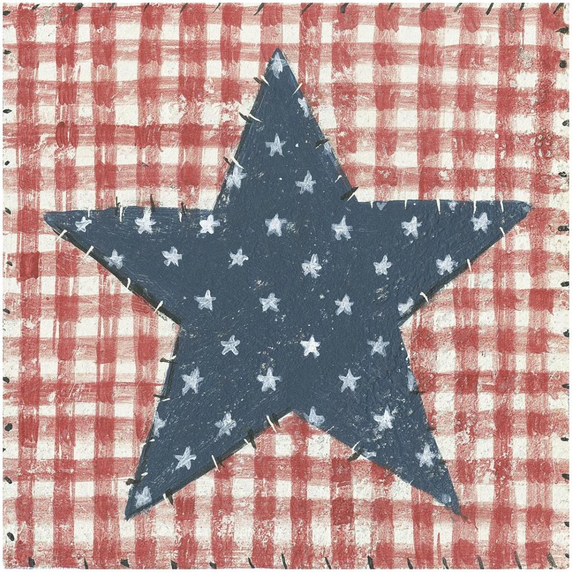 Americana Quilt II -Paper Art-32&quotx32"