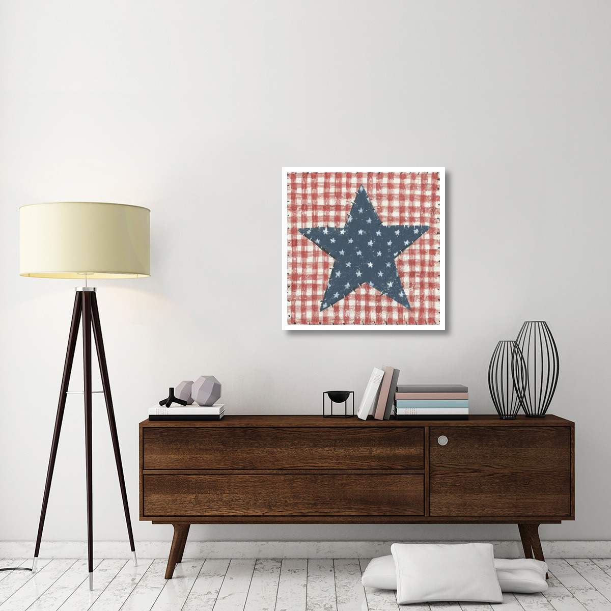 Americana Quilt II -Paper Art-32&quotx32"