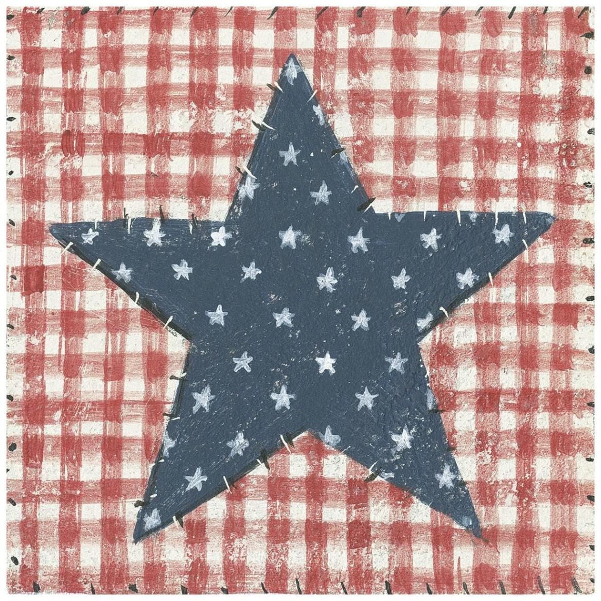 Americana Quilt II -Paper Art-42&quotx42"