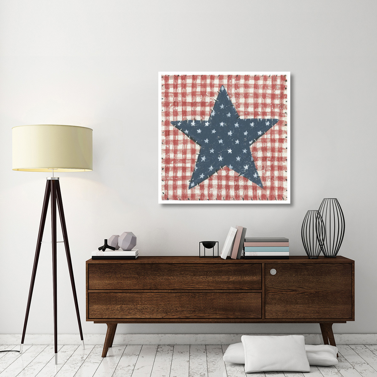 Americana Quilt II -Paper Art-42&quotx42"