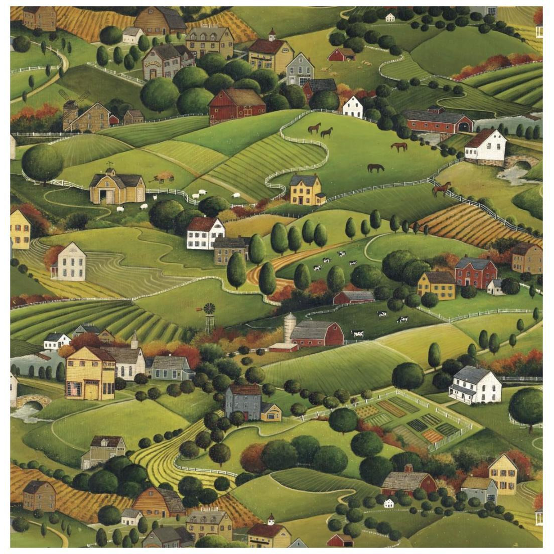 Pleasant Valley -Paper Art-20&quotx20"