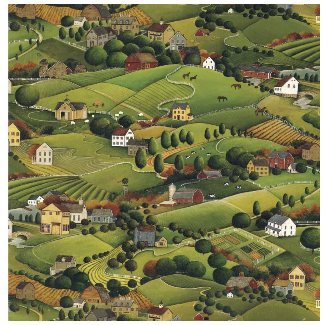 Pleasant Valley -Paper Art-26&quotx26"