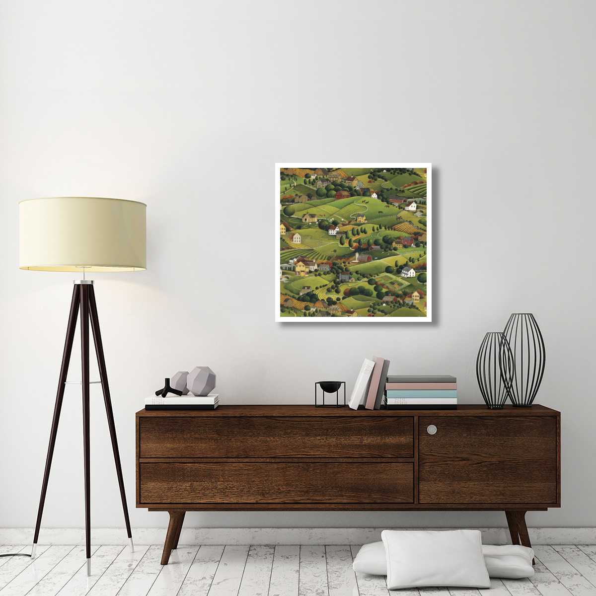 Pleasant Valley -Paper Art-32&quotx32"