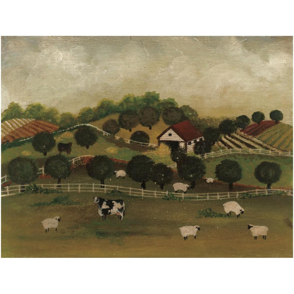 A Day at the Farm II -Paper Art-34&quotx26"