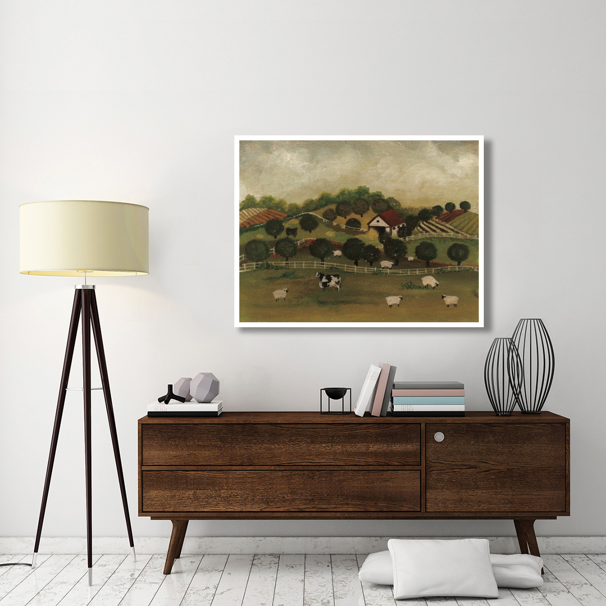 A Day at the Farm II -Paper Art-50&quotx38"
