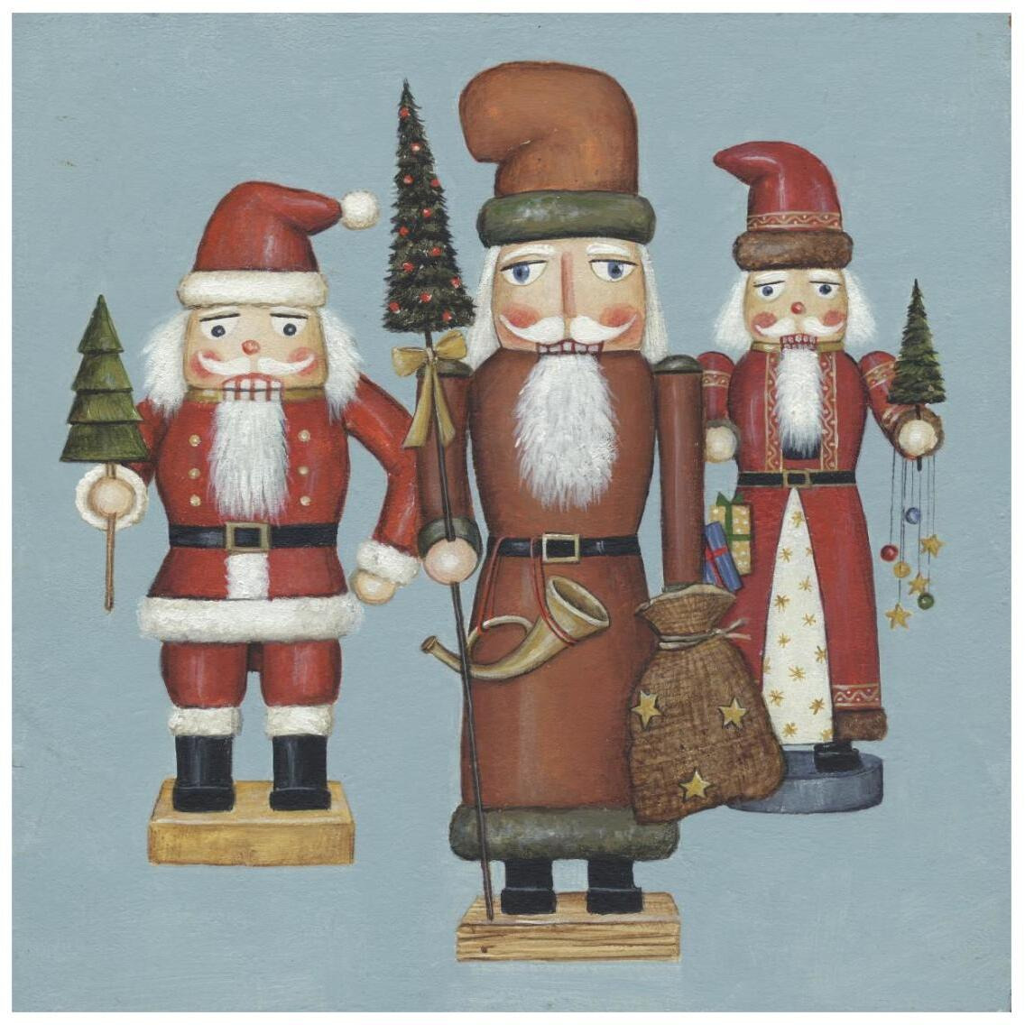 Santa Nutcrackers -Paper Art-26&quotx26"