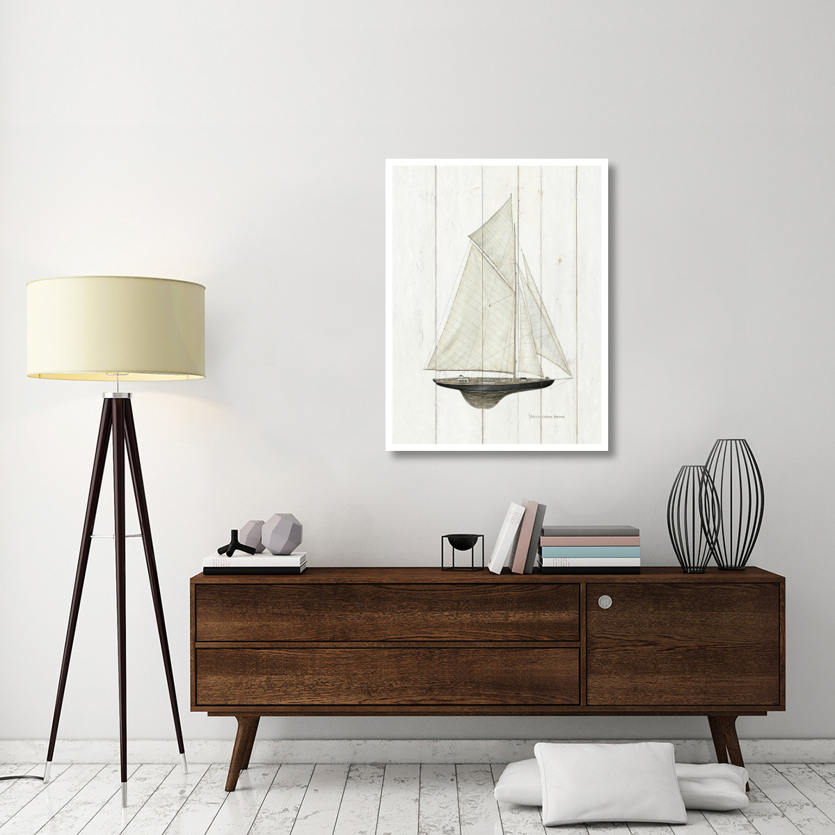 Sailboat I -Paper Art-32&quotx42"