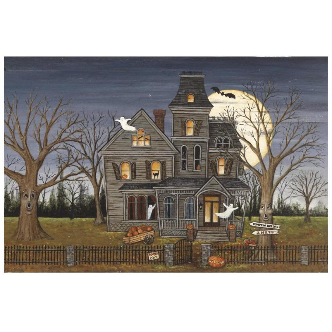 Haunted House -Paper Art-26&quotx18"
