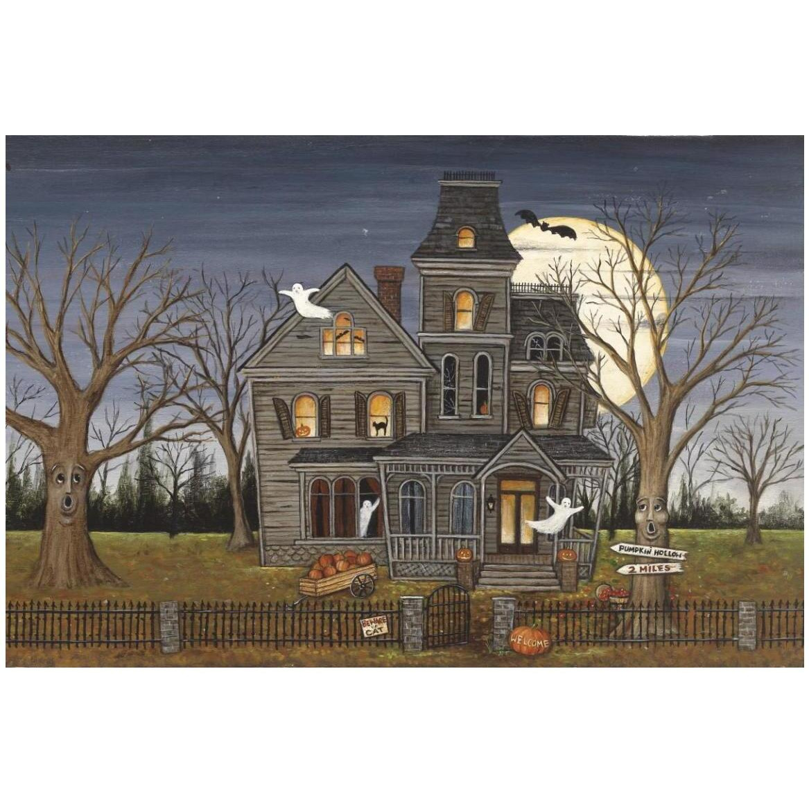 Haunted House -Paper Art-50&quotx34"