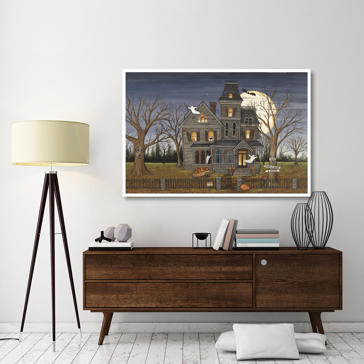 Haunted House -Paper Art-62&quotx42"