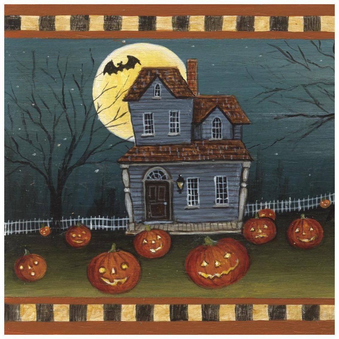 Halloween Eve -Paper Art-26&quotx26"