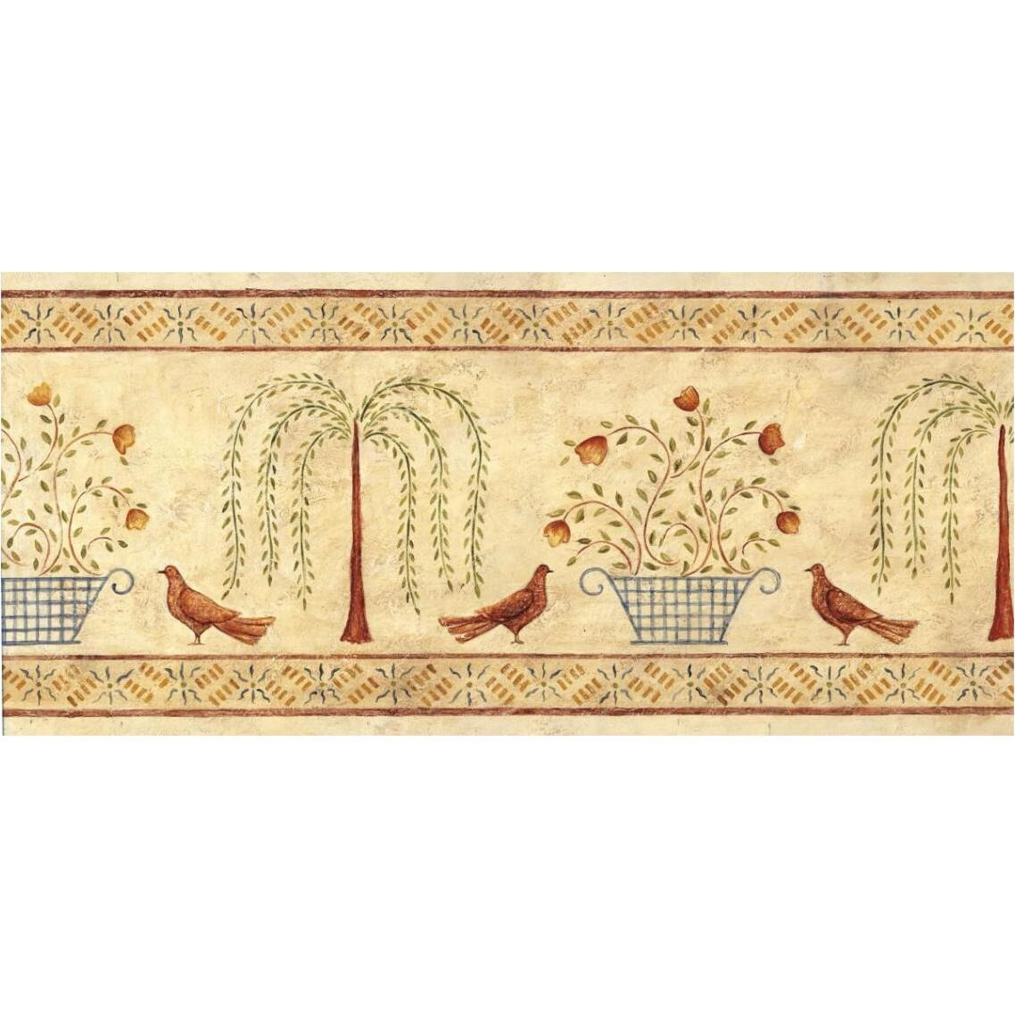 Willow Basket Border -Paper Art-38&quotx18.56"