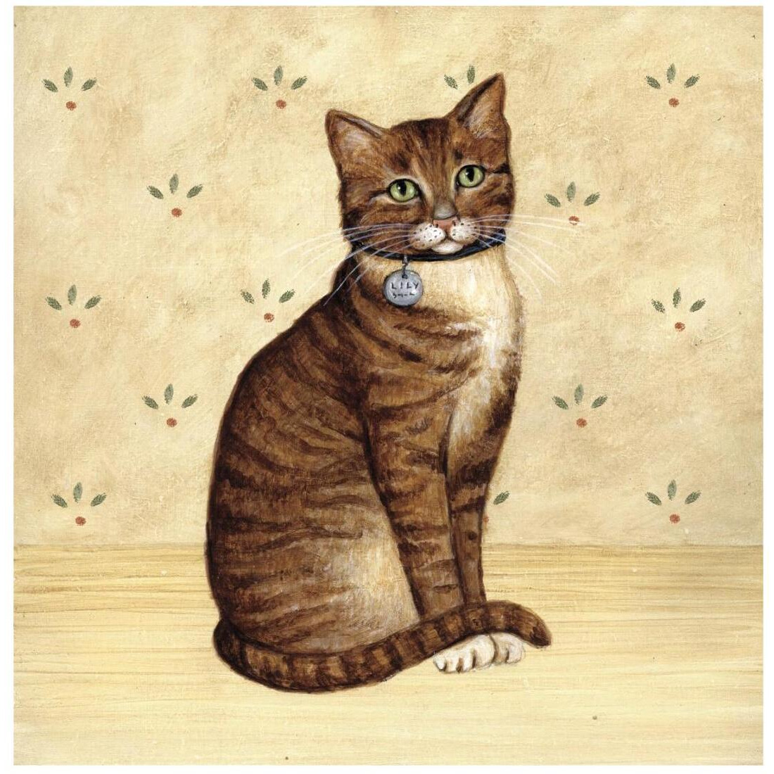 Country Kitty IV -Paper Art-20&quotx20"