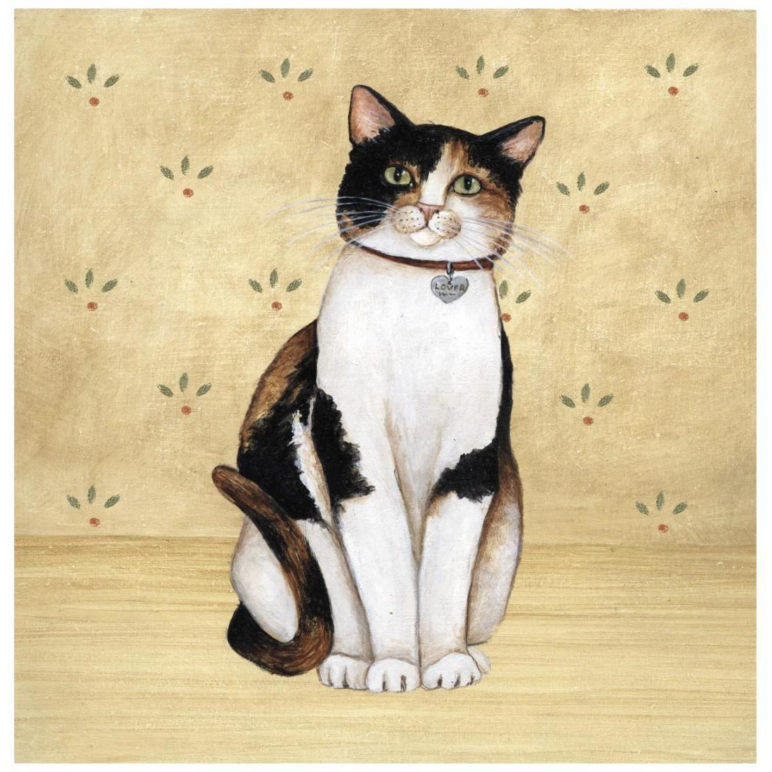 Country Kitty III -Paper Art-20&quotx20"