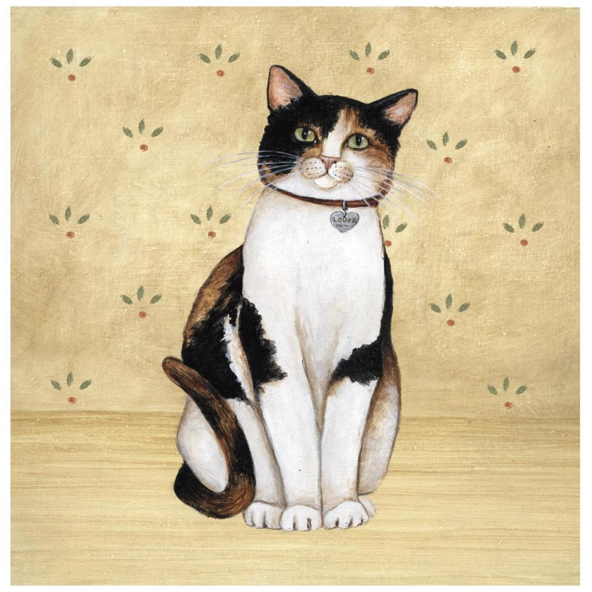 Country Kitty III -Paper Art-42&quotx42"