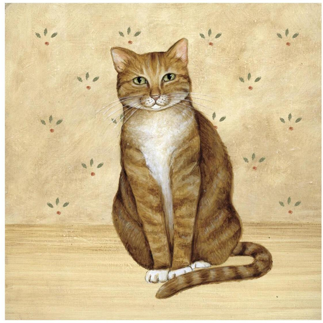 Country Kitty II -Paper Art-26&quotx26"