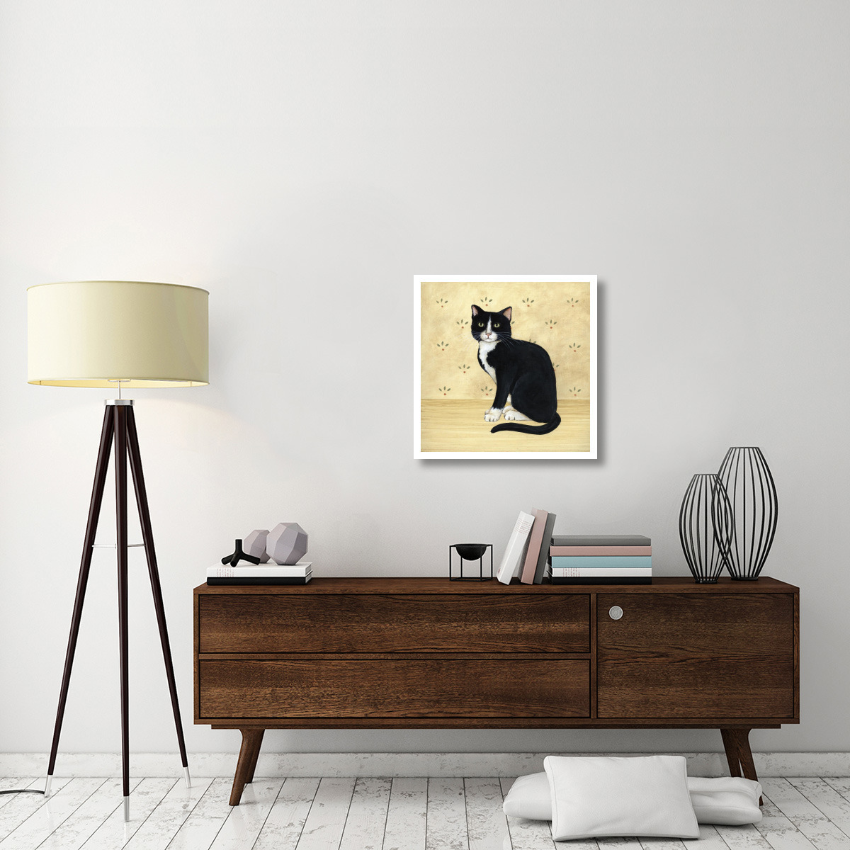 Country Kitty I -Paper Art-26&quotx26"