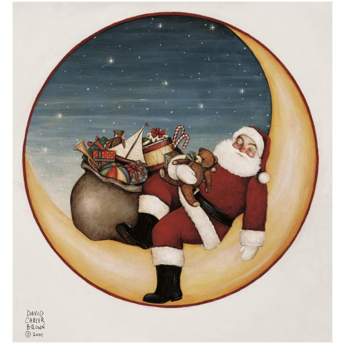Merry Lil Santa -Paper Art-30.2&quotx32"