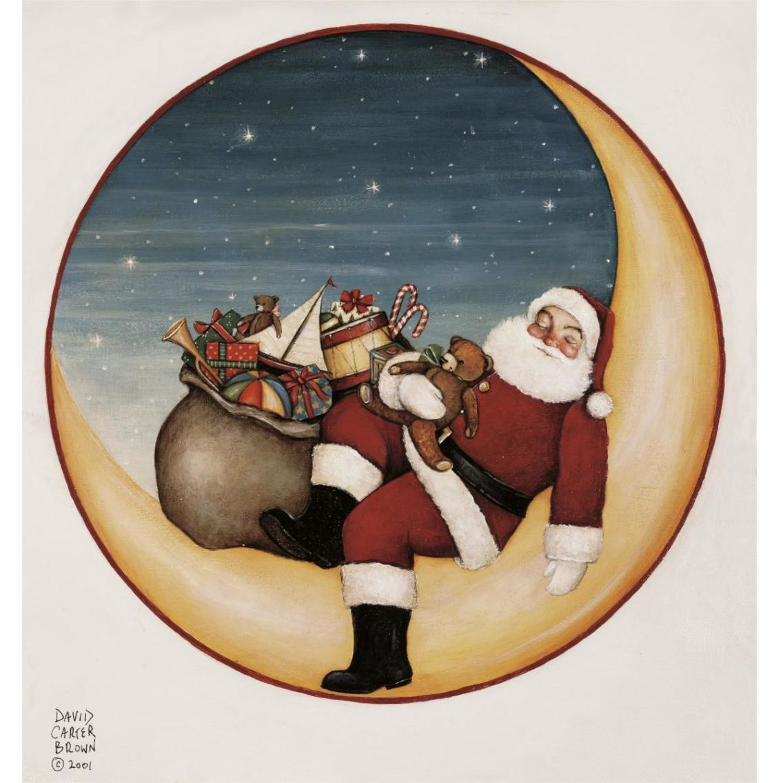 Merry Lil Santa -Paper Art-35.84&quotx38"