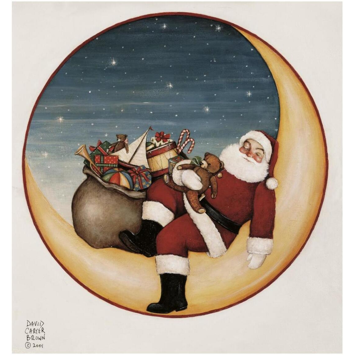Merry Lil Santa -Paper Art-39.6&quotx42"